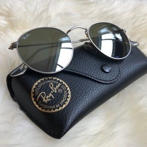 Ray-Ban Silver Lens Round Sunglasses